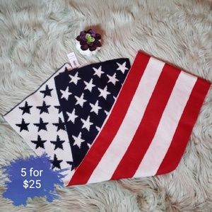 Nwt American flag scarf red, white, blue old navy
